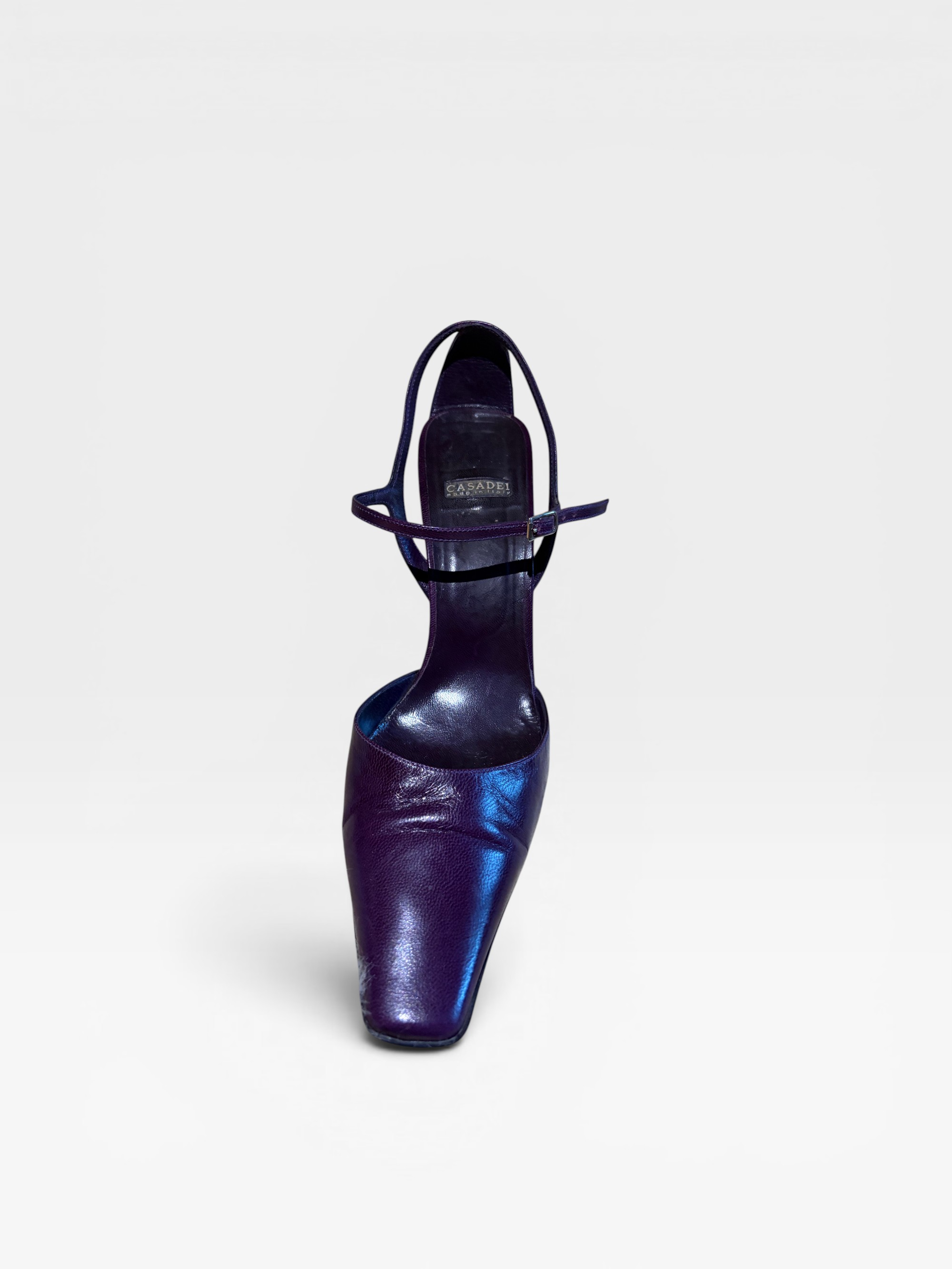 Dark Purple Strappy Heels view 4